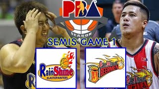 PBA LIVE : RAIN OR SHINE vs SAN MIGUEL SEMIS GAME 1 I LIVE SCORES and COMMENTARY