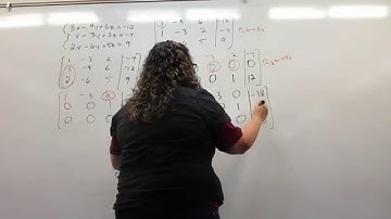 Row Reduction with infinitely many solutions