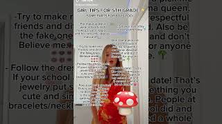 Tips for 5th graders! #fypシ #preppy #like Tips for 5th graders! #fypシ #preppy #like