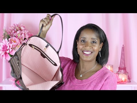 UNBOXING  Louis Vuitton Ebene Neverfull with Rose Ballerine 