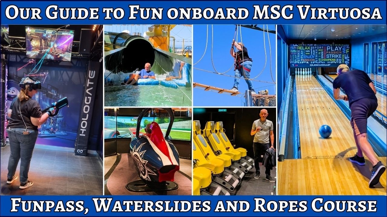 Quick Guide to Funpass Cost and Activities, Waterslides and Ropes Course on MSC Virtuosa