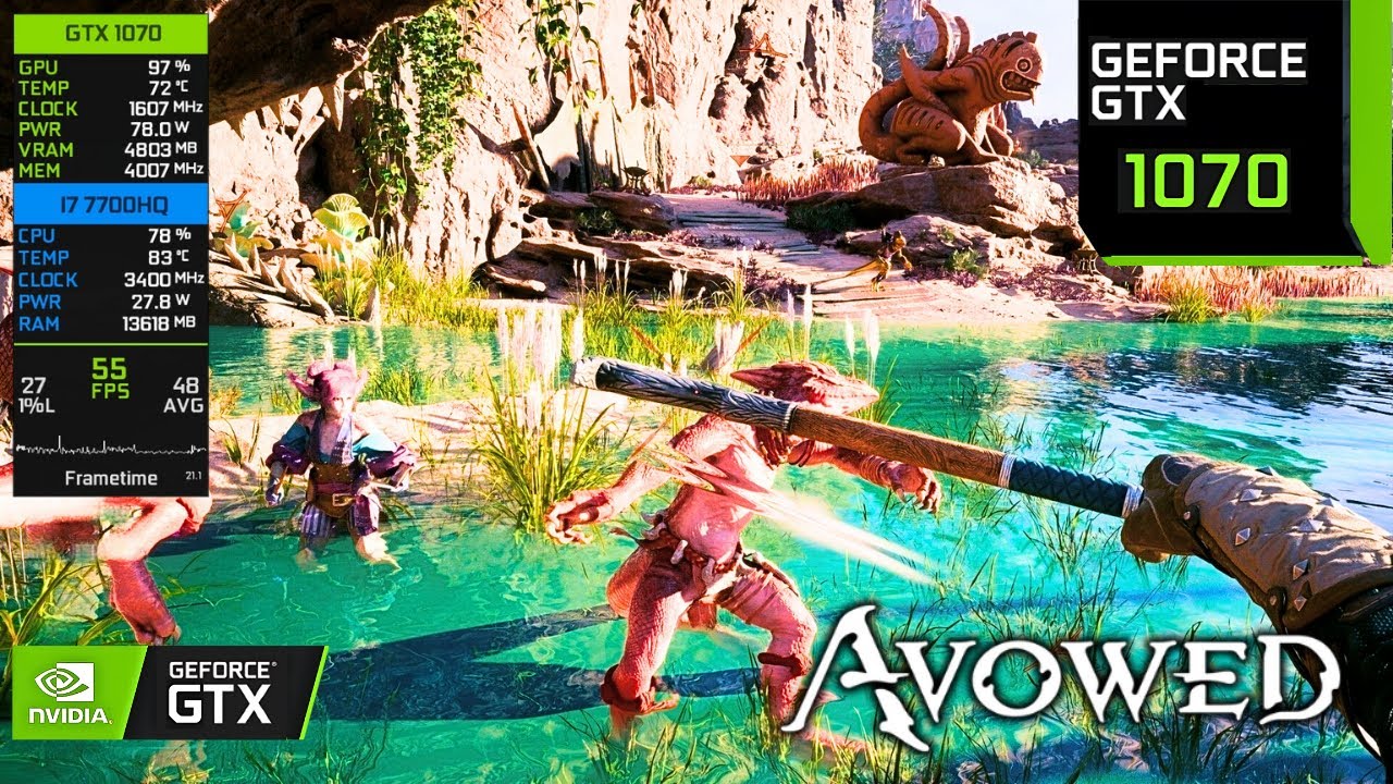 Avowed | GTX 1070 Laptop | I7 7700HQ | Benchmark & Performance Test