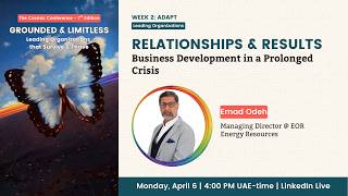 Relationships & Results: Business Development in a Crisis - Emad Odeh | 2026 Cosmic Conference