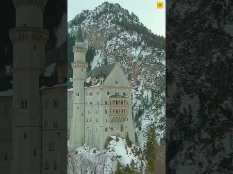 Neuschwanstein Castle in Winter, Germany 🇩🇪 #shorts
