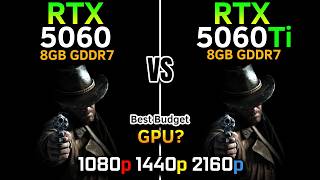 RTX 5060 vs RTX 5060 Ti 8GB | DLSS 4 MFG 6X | Best Budget GPU 2026 | 1080p, 1440p, 4K