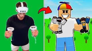 I Hunted My Friends as a GIANT in Roblox Voxel Destruct 2 (VR)