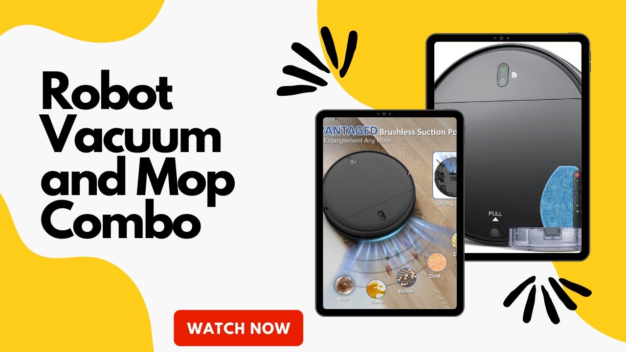 MAMNV Robot Vacuum and Mop Combo Robotic Vacuum Cleaner with Schedule