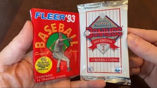 Opening Packs of 1993 Fleer & Donruss Baseball Cards! #90snostalgia #junkwax 