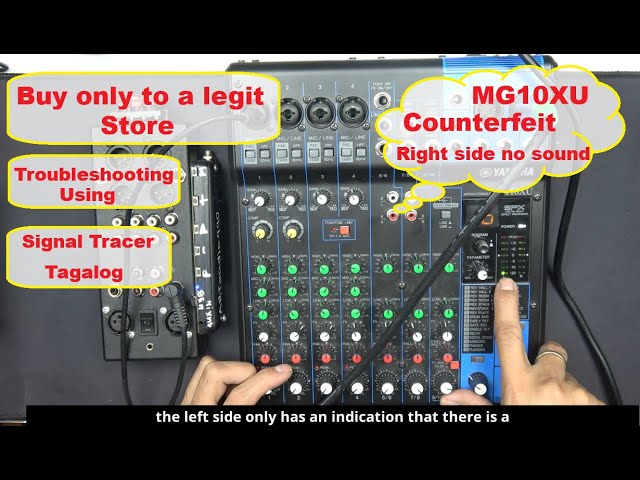 MG10XU Yamaha mixer counterfeit model - YouTube