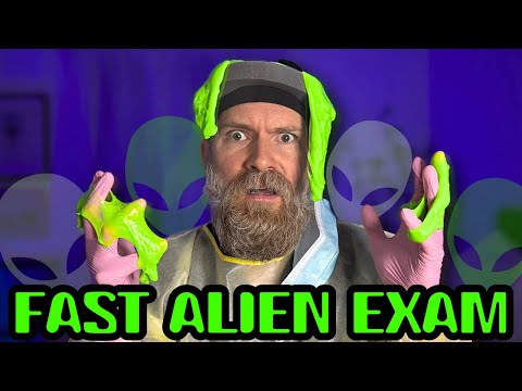 ASMR Alien Medical Exam 👽 Fast Cranial Nerve Examination, Medical Roleplay after Alien Probe