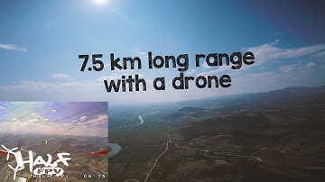 Drone 7.5 km long range | TBS Unify 800 mw | Crossfire | HQ 7x3.5x3 | 7" | F40 pro II 1600 kv