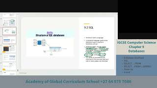 IGCSE Computer Science Chapter 9 - Databases
