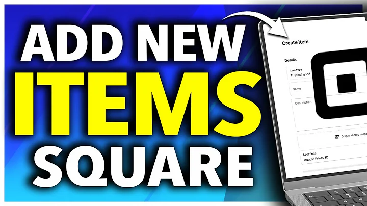 How To Add New Item on Square