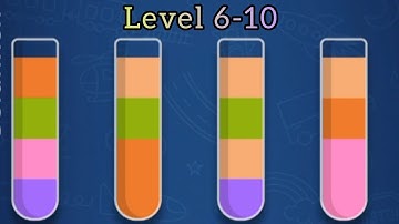 Sort The Color || Level 6-10 || Satisfying Video Game || Top free in Puzzle