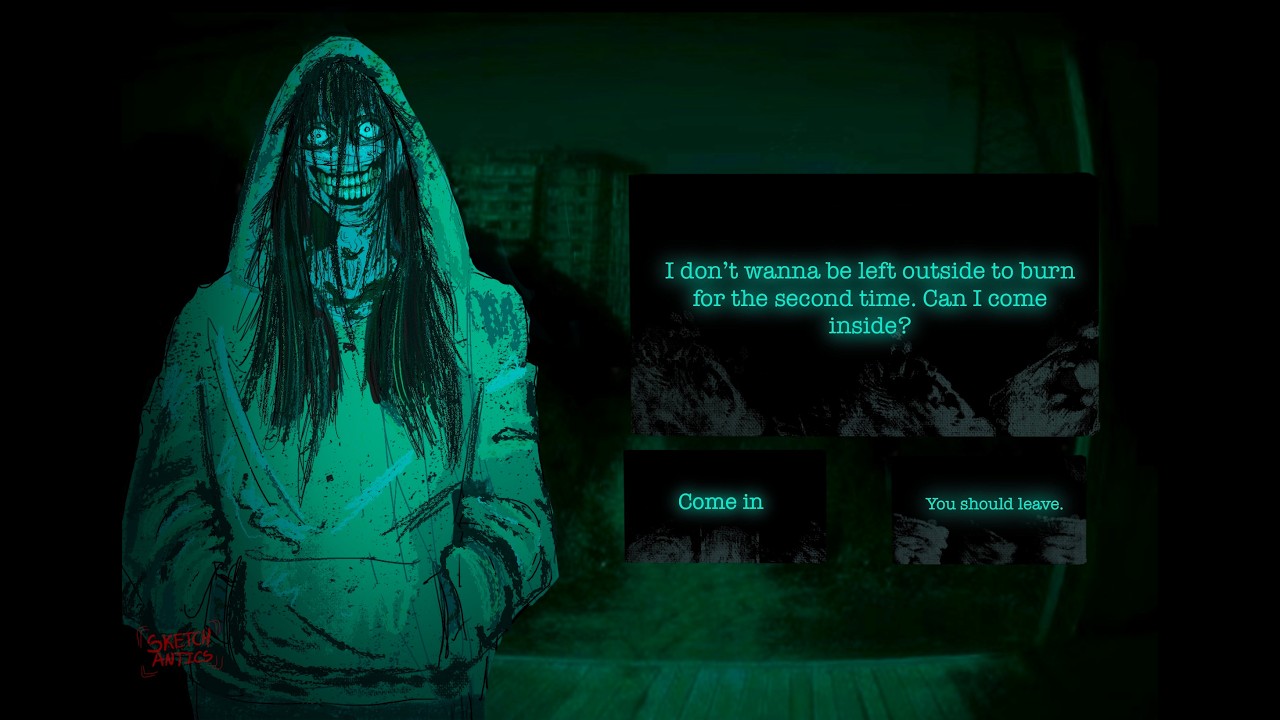 What if Jeff the killer was in No, I’m Not Human?