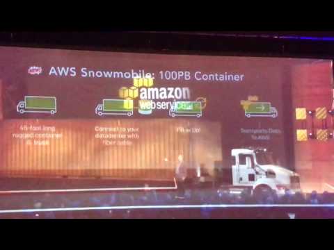 AWS REinvent Keynote #1 - AWS SnowMobile