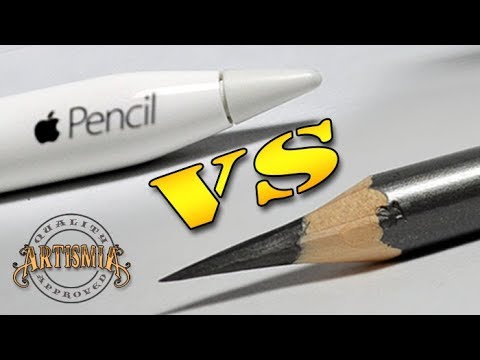 Apple Pencil VS A Real Pencil   Artismia Drawing   iPad Pro  amp  Paper by 53  