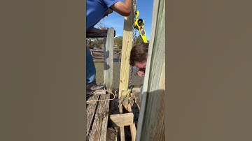 Simply trick to reinforce old dock post!! #lakelife #lake #pond #docks #pier #tips #tipsandtricks