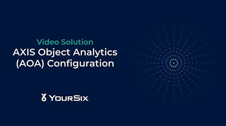 AXIS Object Analytic Configuration (AOA)