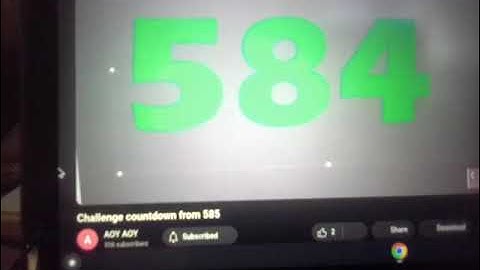 Challenge Countdown From 700