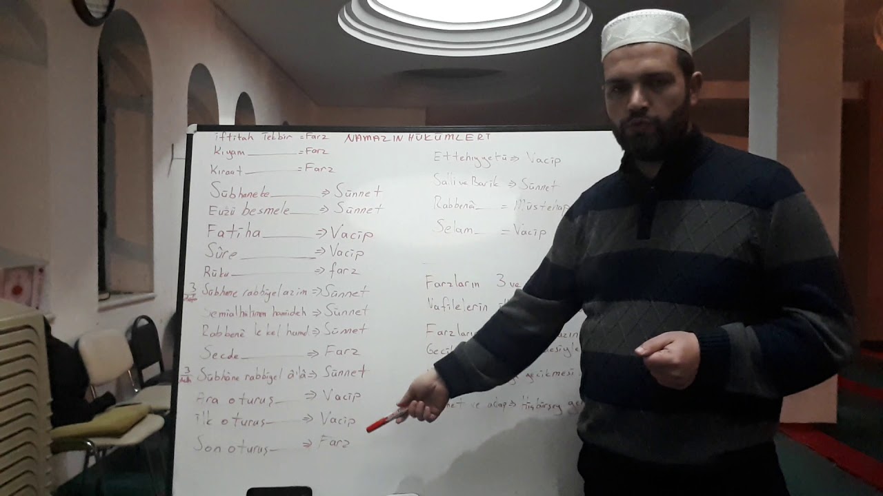 namazın içindeki farz,vacip ve sünnetler.hanefi fıkhına göre.anlatan :ibrahim akçer