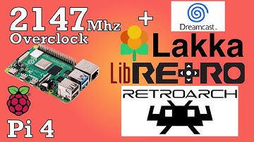 Pi 4 2147MHz Overclock plus Dreamcast test with Official build of Lakka Retroarch