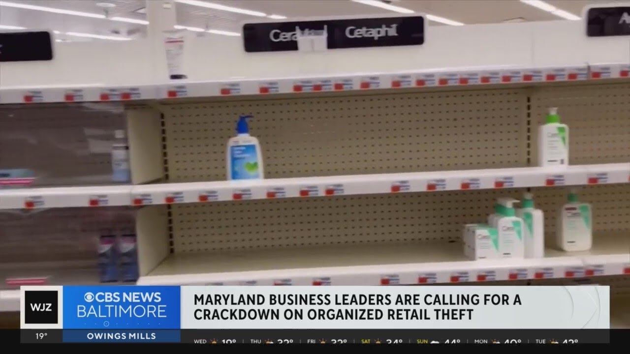 Maryland leaders push for crackdown on organized retail theft - YouTube