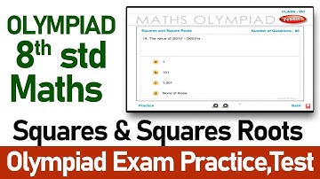 Squares & Squares Roots | Maths Olympiad Class 8th | Olympiad Exam Preparation