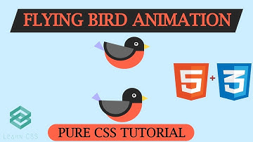 Flying Bird Animation-Pure CSS Tutorial.