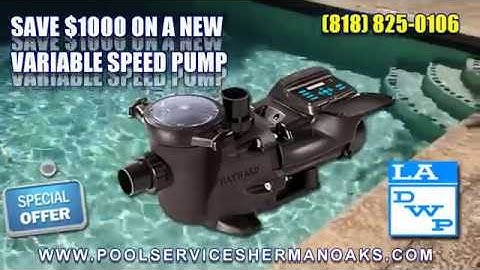DWP Pool Pump Rebate Sherman Oaks, Save $1000