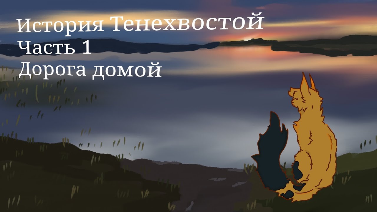 🌑История Тенехвостой//часть 1// Дорога домой//Коты воители//мини сериал ☄️