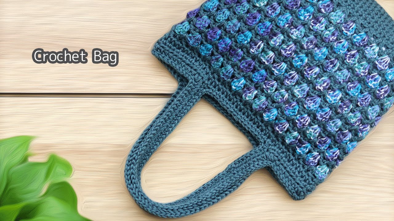 Pokopoko pattern] I tried knitting a cute tote bag. Crochet with