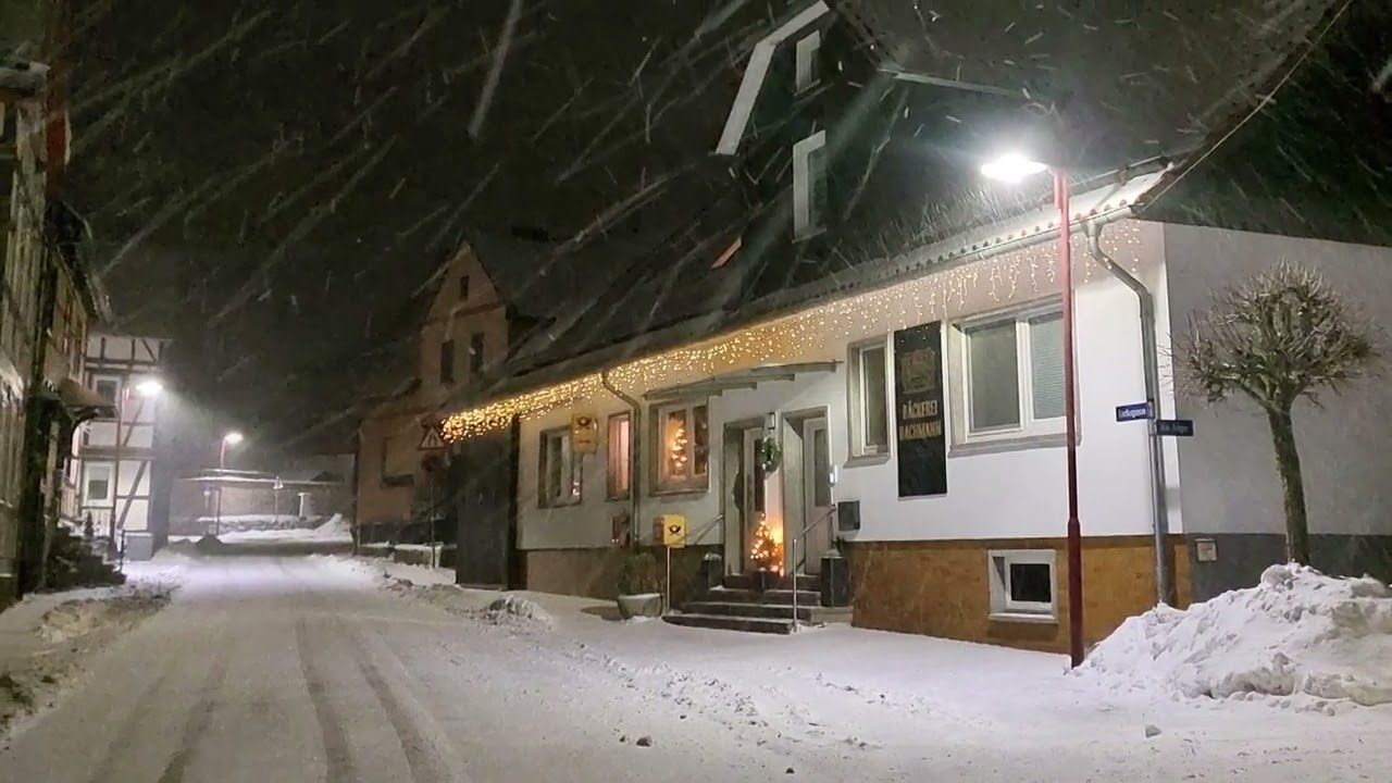 Winterlicher Abendspaziergang in Küllstedt / Eichsfeld