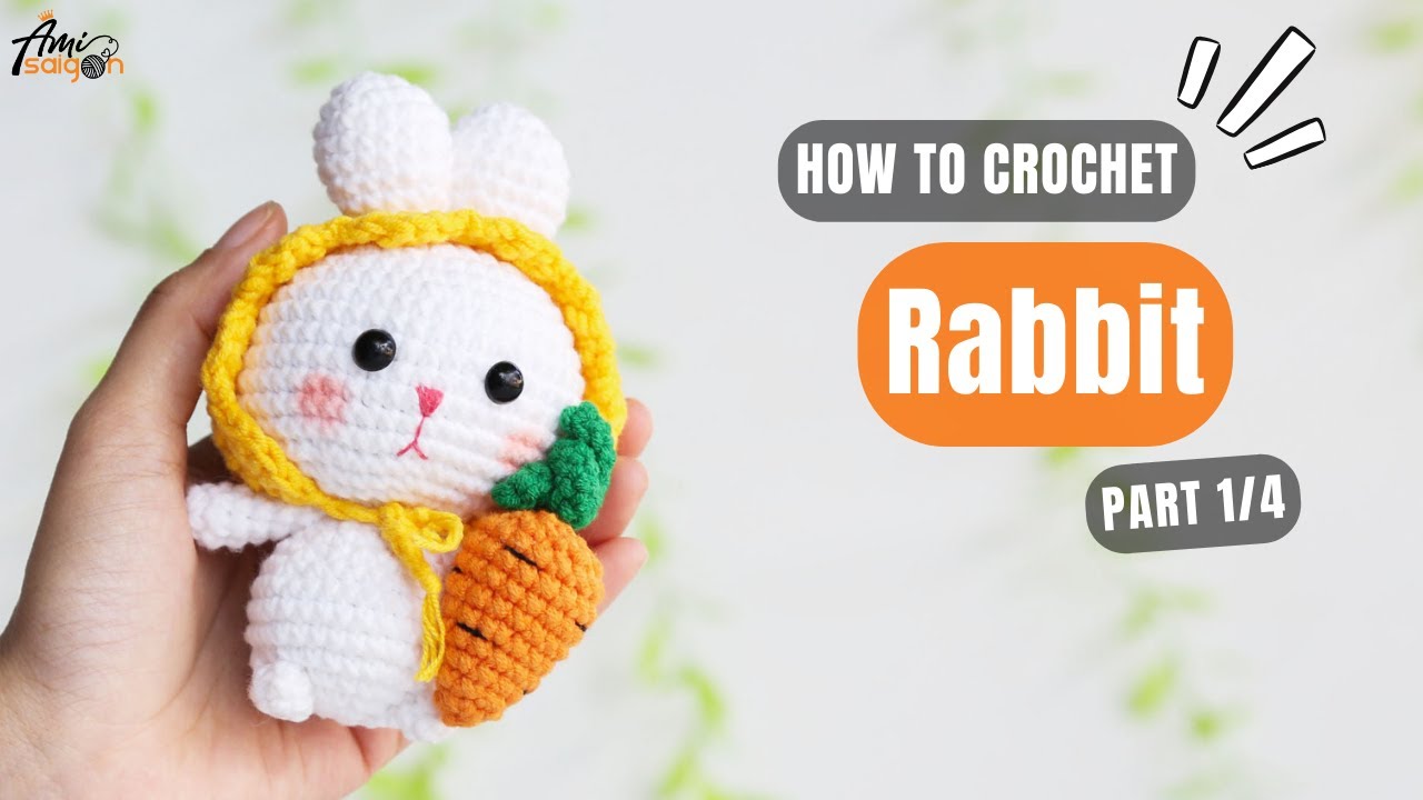 #676 | Rabbit Amigurumi (1/4) | How To Crochet Animals Amigurumi | @AmiSaigon