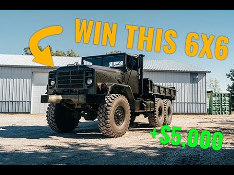 Overview of our 6X6 military truck that we're giving away - YouTube
