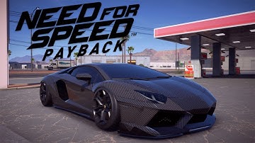 NFS Payback Full Carbon Fiber Lamborghini Aventador Customization - Drift Build