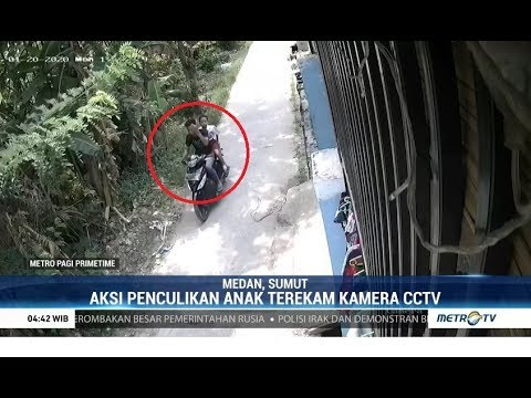 Penculikan Anak di Medan Terekam Kamera CCTV