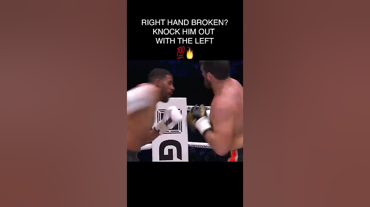Right Hand Broken? Knock him out with the left 😤💯 #jamalbensaddik #kickboxing