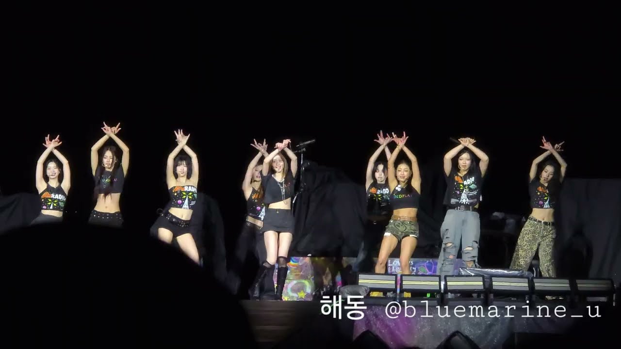 [직캠] 250419 콜드플레이 내한 공연 게스트 #트와이스 - Alchol Free + Dance With Night Away, Music Of The Spheres #TWICE