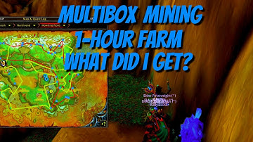 WOW Howling Fjord Mining While Multiboxing | Mining Series