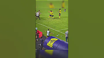فرحة كريستيانو بعد احتساب هدف النصر الثاني 