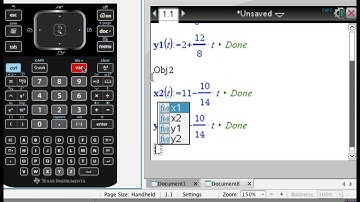 TI-Nspire Parametric Equations and Math Box