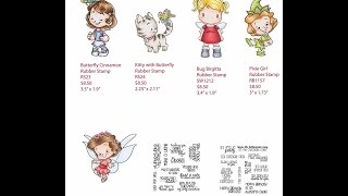 C C  Designs Rubber Stamps - May Release close up