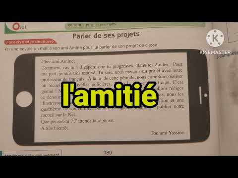 3ème année collège passerelle page: 180, 181,182 parler de ses projets