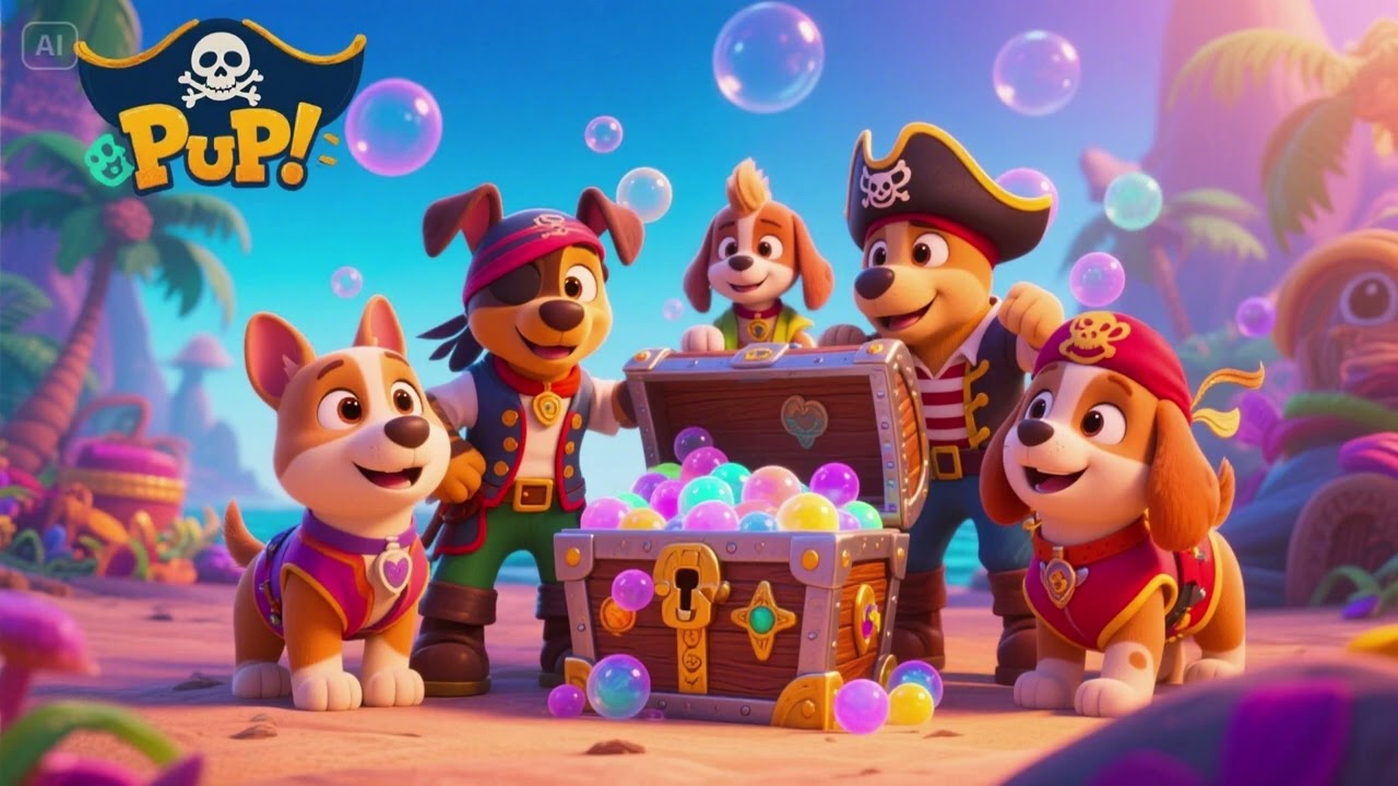 The Great Bubble Treasure – A Pirate Pups Sing-Along!