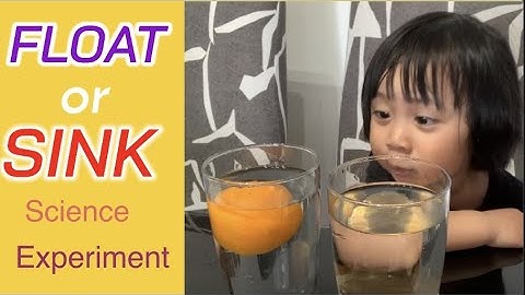 Why unpeeled orange float but peeled orange sink? | Simple Water Experiment for kids |