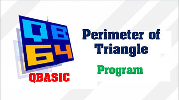 Perimeter of Triangle in QBasic | Perimeter of triangle with Dry run || Make Easy