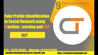 Fake Profile Identification in Social Network using Machine Learning and NLP | IEEE Projects Hyd screenshot 4