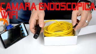 ENDOSCOPIO para móvil y PC. Cámara con LED. Unboxing y pruebas en movil y  PC. Marca Motodia 