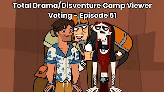 Total Drama/Disventure Camp Viewer Voting - Episode 51
